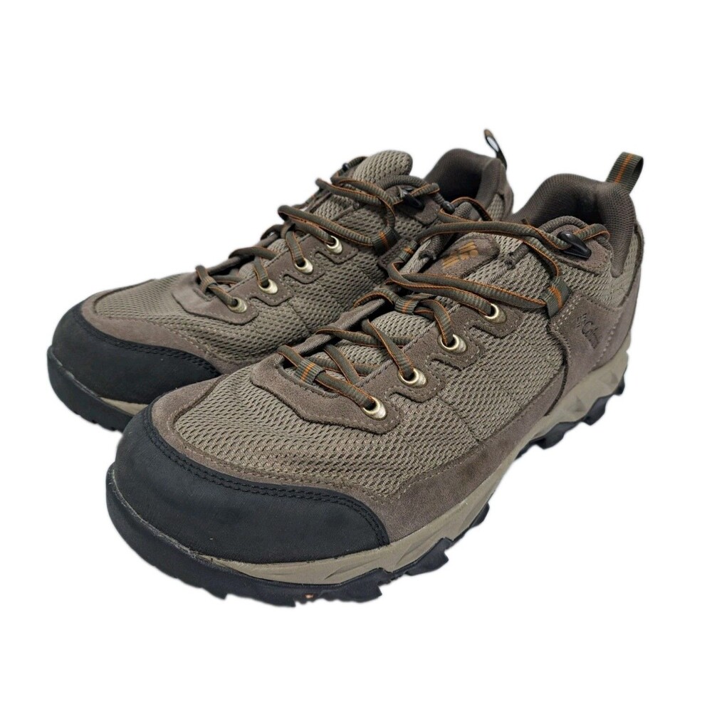 Columbia Valley Pointe Men's 9.5 Wide Hiking Shoe Brown Low Trail Waterproof